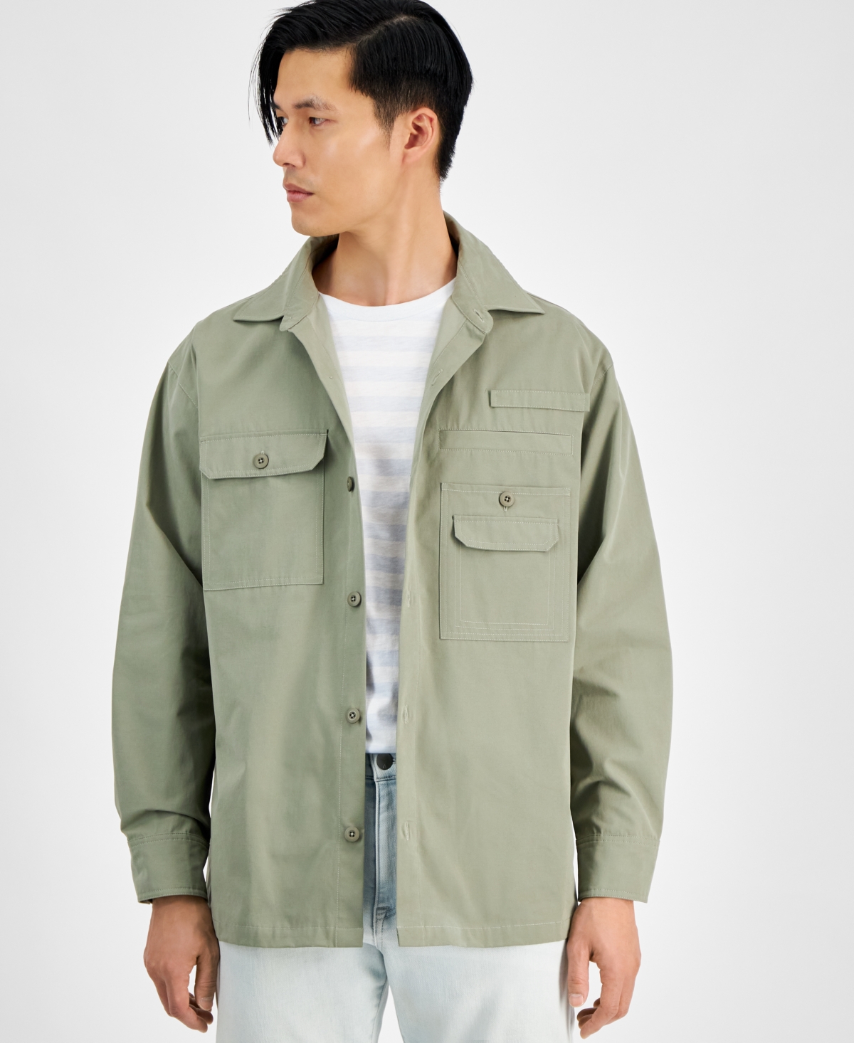 And Now This Men's Trucker Jacket In Green