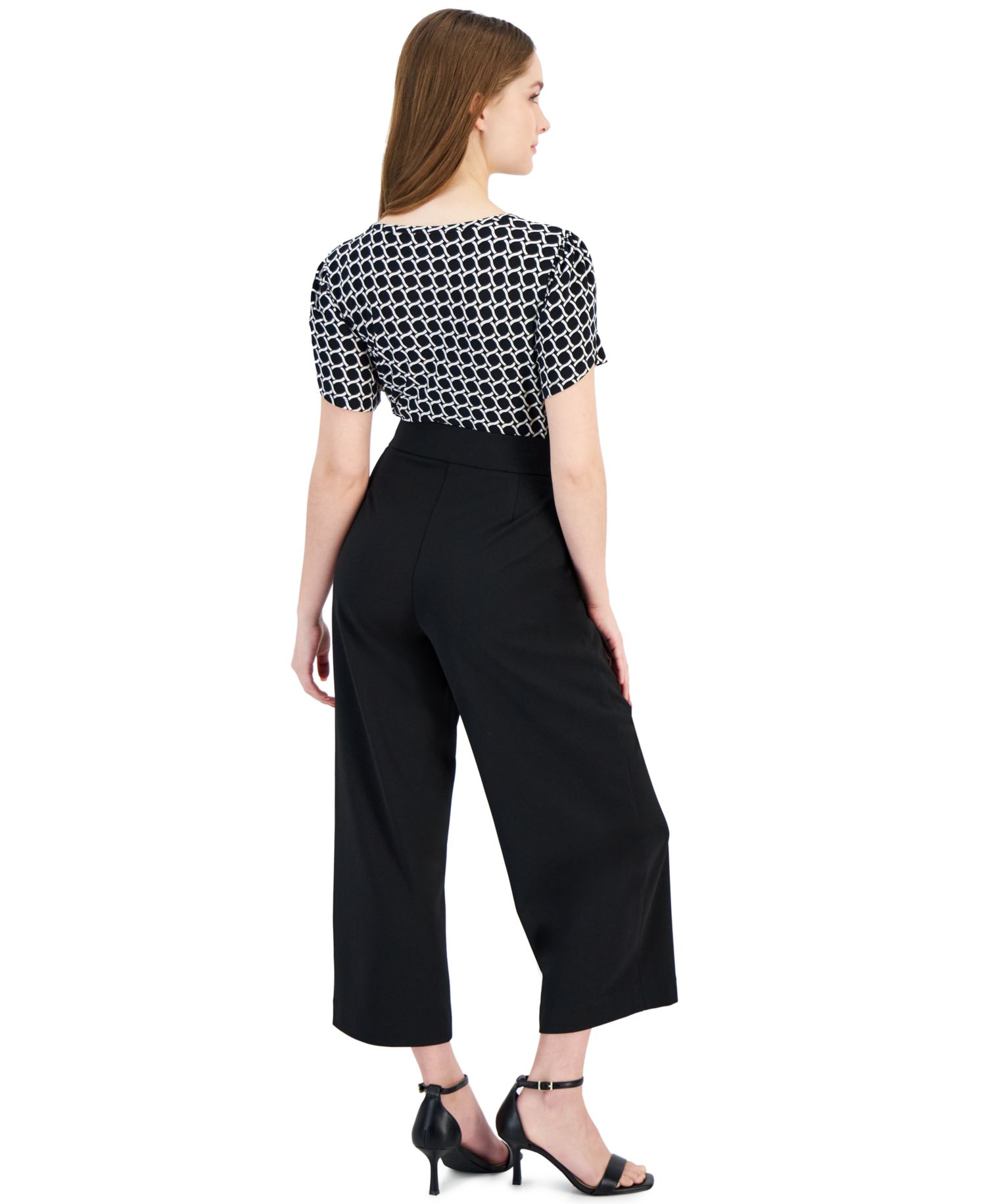 AK Anne Klein Petite Tie-Front Pull-On Wide-Leg Pants