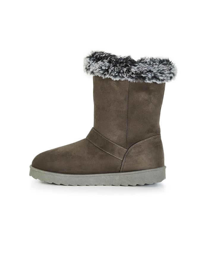 AVENUE Womens WIDE FIT Porcha Hug Boot grey Macy's