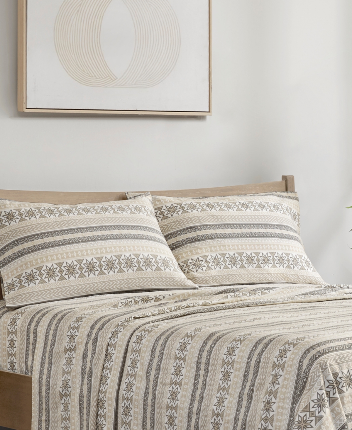 SLEEP PHILOSOPHY TRUE NORTH BY SLEEP PHILOSOPHY NOVELTY PRINTED COTTON FLANNEL 3-PC. SHEET SET, TWIN XL 