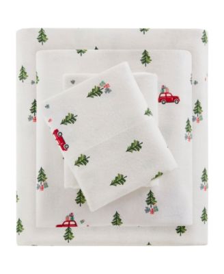 Printed Cotton Flannel 3-Pc. Sheet Set, Twin