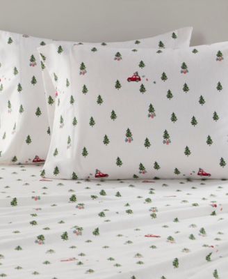 Printed Cotton Flannel 4-Pc. Sheet Set, Cal King