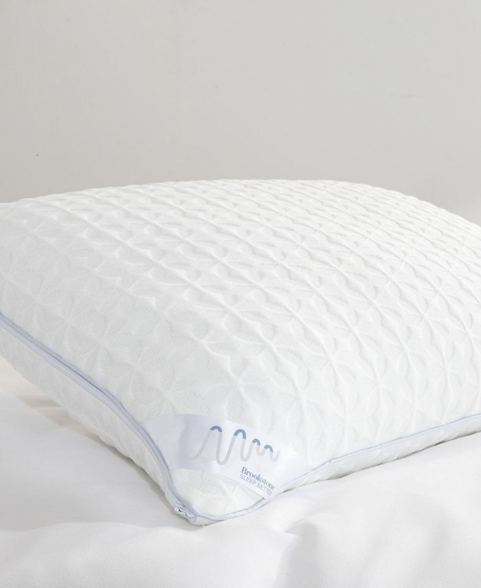 Brookstone Just Right Memory Foam and Plush Fiberfill Pillow, 20 x 28