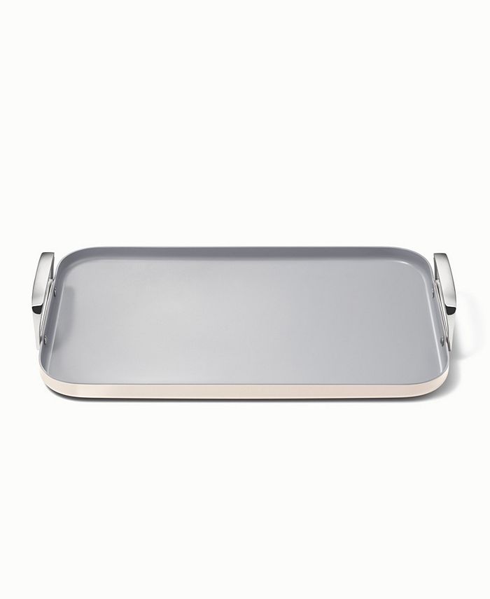 Caraway Non-Stick Ceramic-Coated 20 Double Burner Griddle - Ivory/Cream