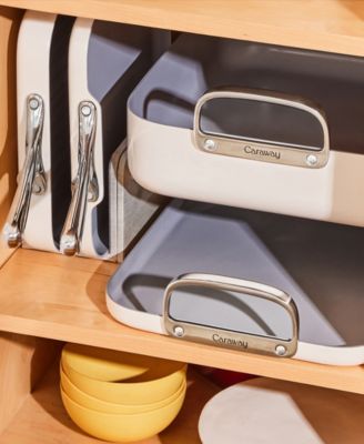 Non-Stick Ceramic-Coated 7 Piece Square Cookware Set