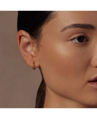 Sterling Silver 18k Gold Plated Hannah Hoops Holiday Gift Idea