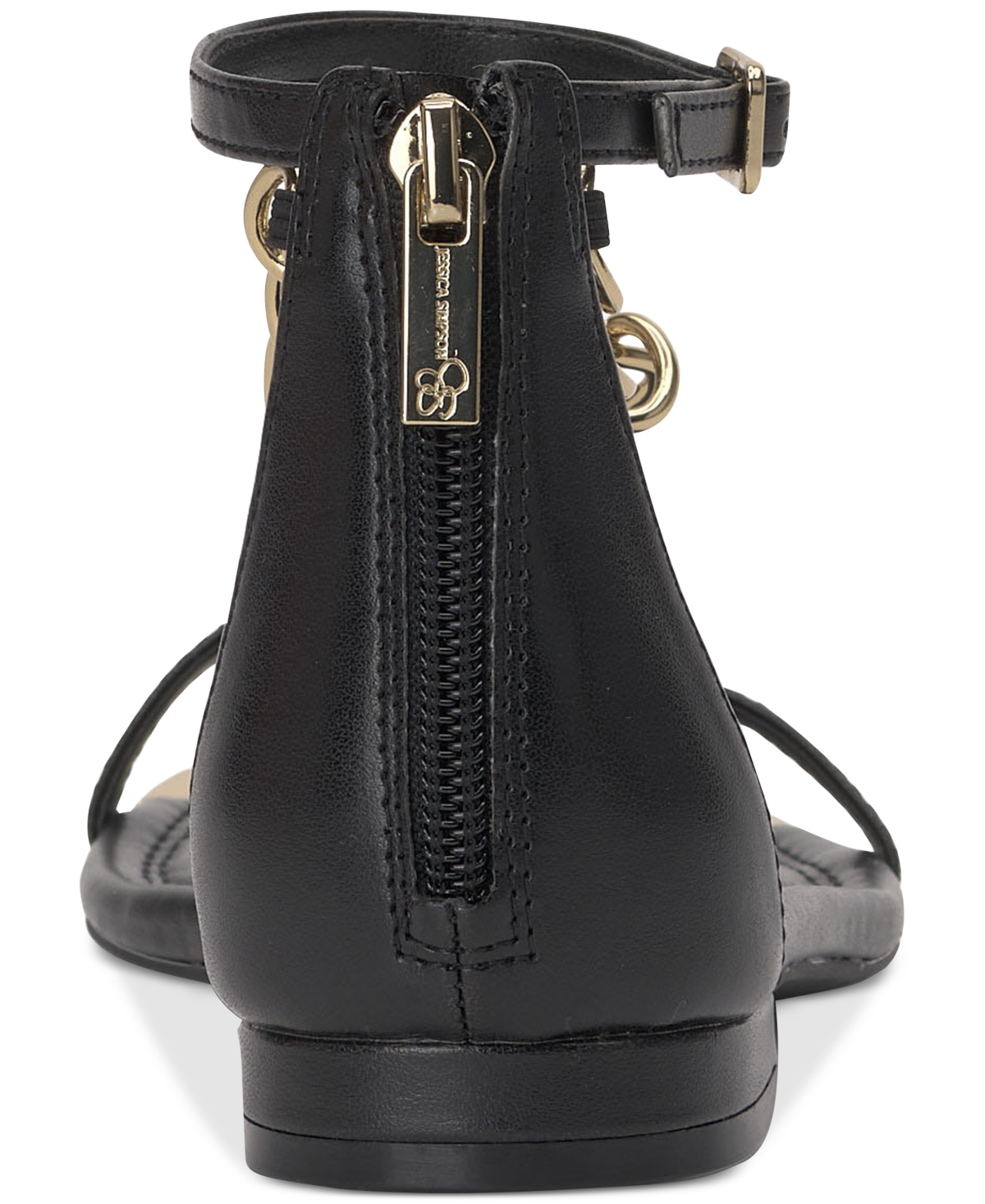 Jessica Simpson Women's Edgey Chain-Trim Flat Sandals