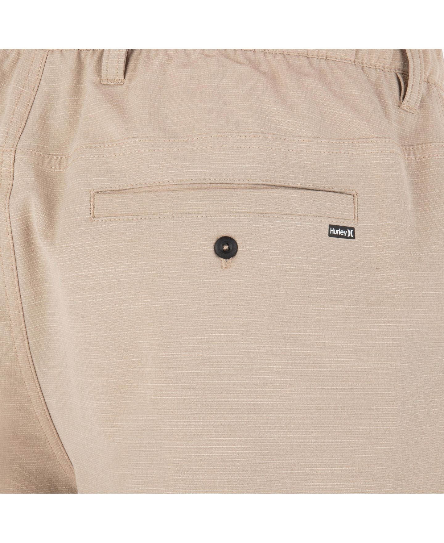 Мужские шорты Hurley Phantom Slub 3/4 Waistband 18" Stretch, цвет: Хаки — фото 5