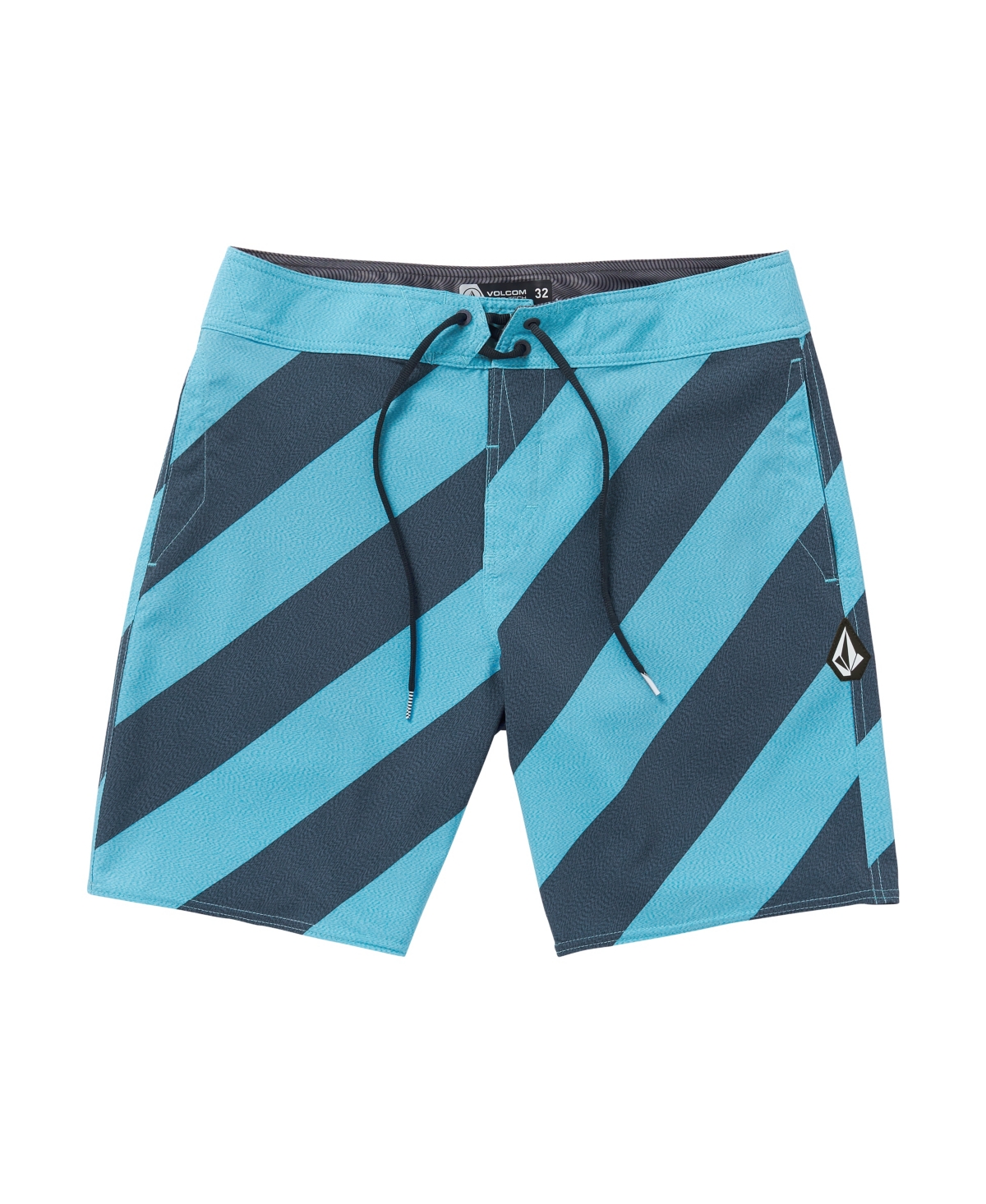 Volcom Men's Quarta Static Mod 19" Drawstring Shorts In Tidal Blue