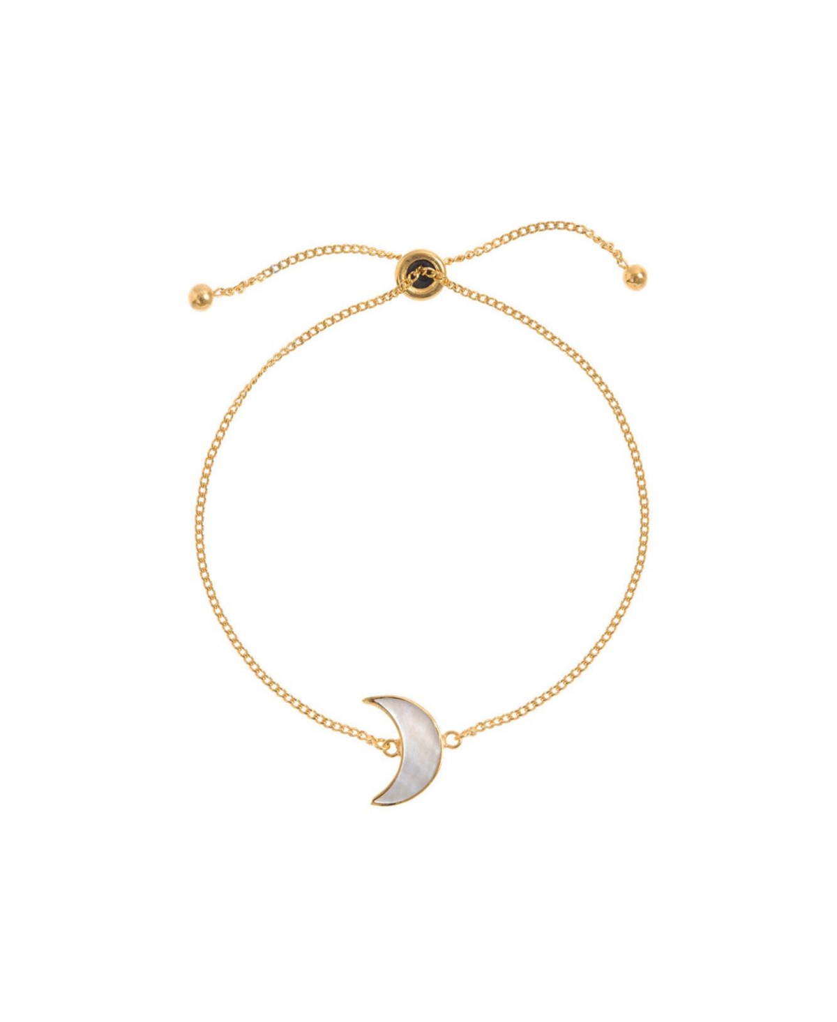 Adjustable Gold Moon Bracelet - Gold