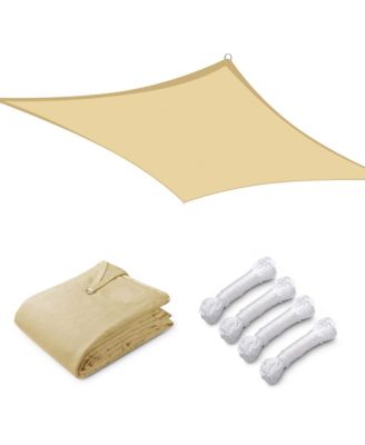 16x20 Ft 97% UV Block Rectangle Sun Shade Sail HDPE Canopy Patio Garden