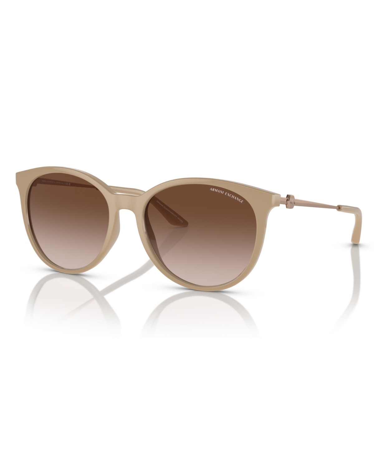Armani Exchange Women's Sunglasses, Gradient AX4140S - Shiny Tundra