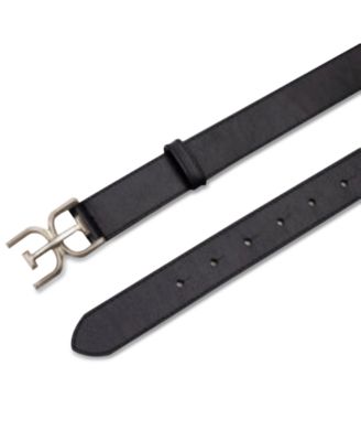 Women's Slim Double-E Plaque Buckle Belt