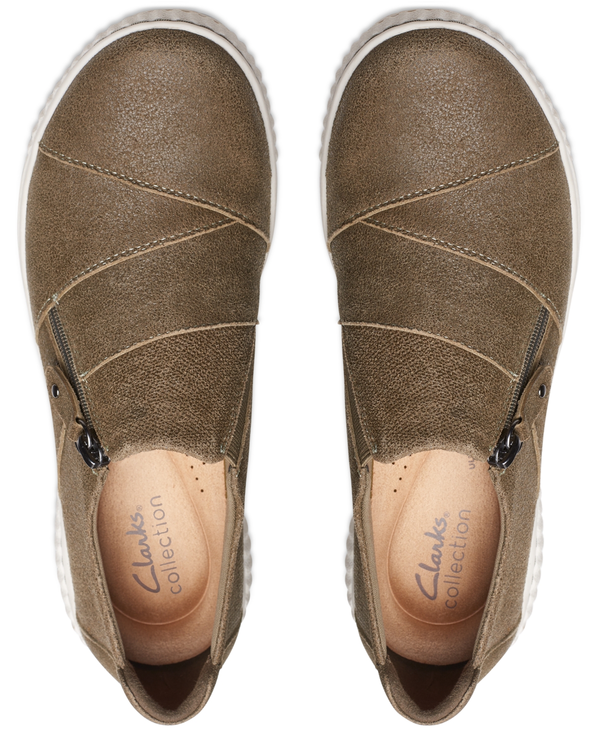 Clarks Women's Caroline Grace Side-Zip Comfort Flats