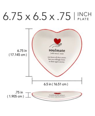 Valentine's Day Tidbit Plates, Set of 4 