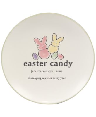 Easter Words Canap&eacute; Plates, Set of 4