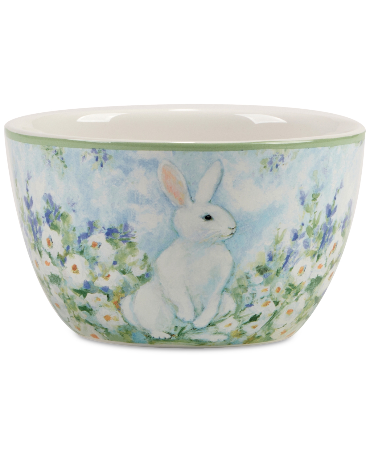 Shop Certified International Easter Morning Ice Cream Bowls, Set Of 4 In Blue