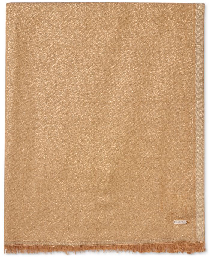 Calvin Klein Lightweight Metallic Evening Wrap Macy's