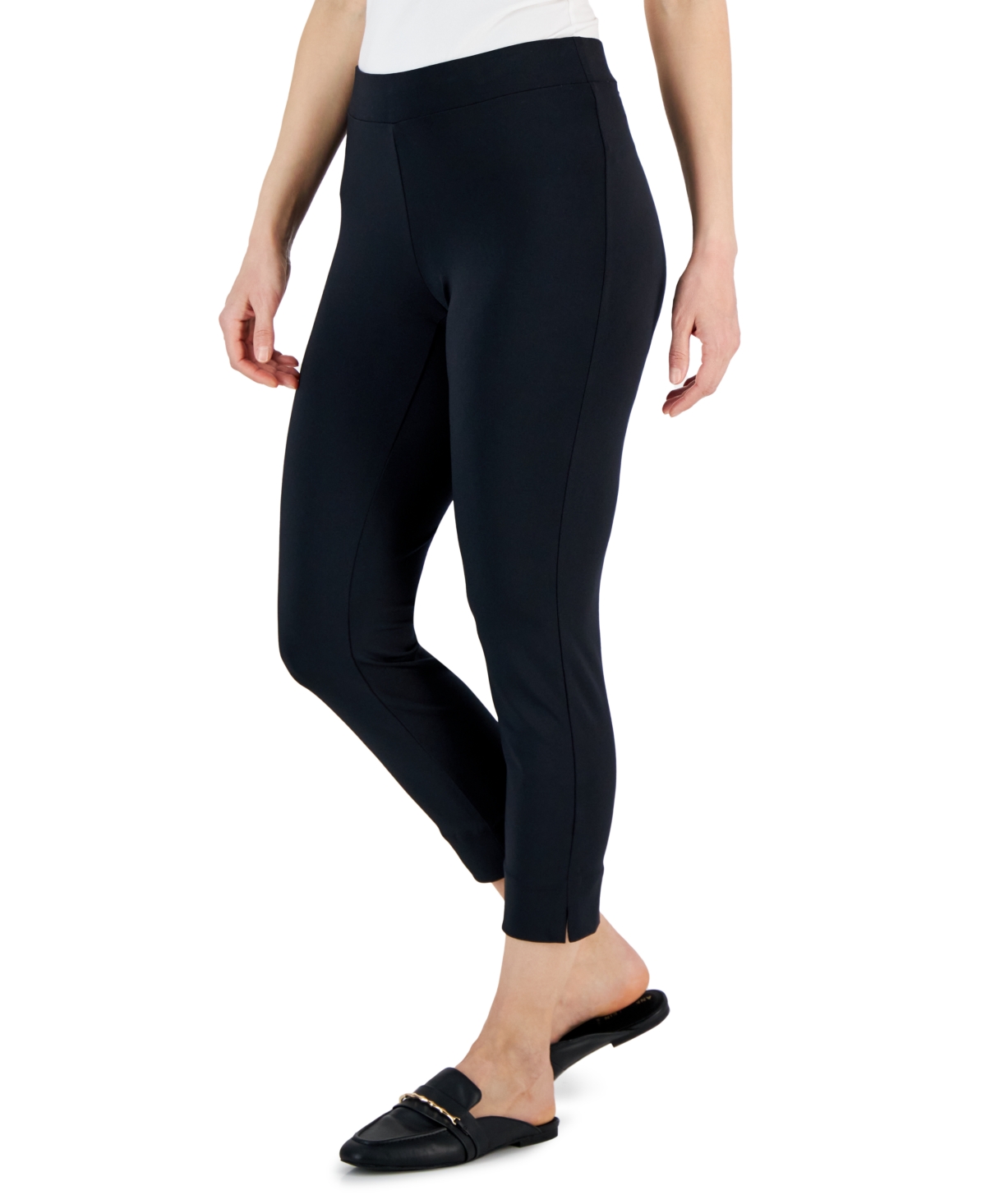 Anne Klein Women's Pull-On Cropped Slim-Leg Pants