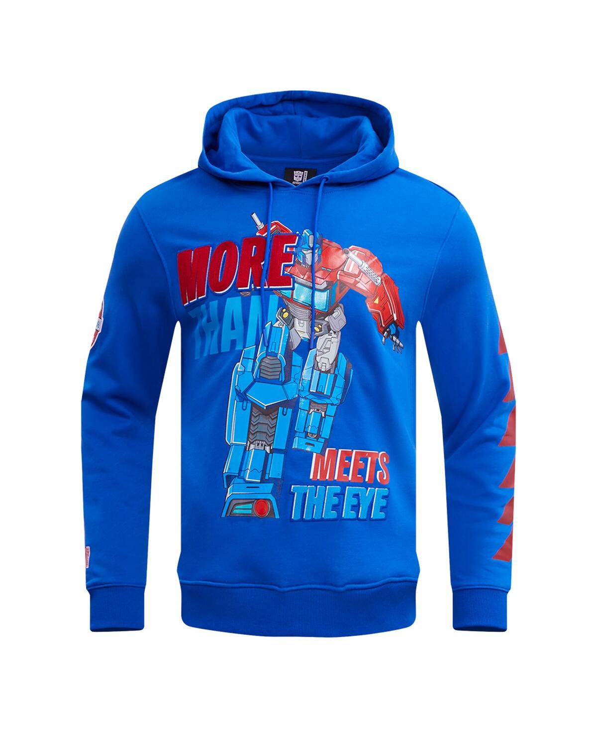 Shop Freeze Max Men's And Women's  Royal Transformers More Than Meets The Eye Pullover Hoodie