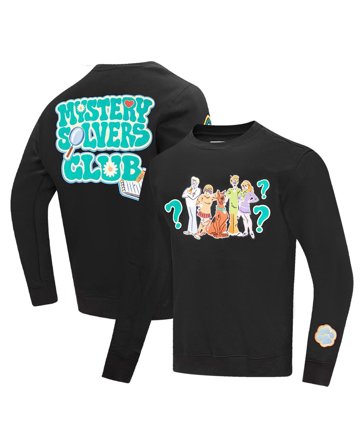Freeze Max Men's And Women's  Black Scooby-doo Mystery Solving Club Pullover Sweatshirt