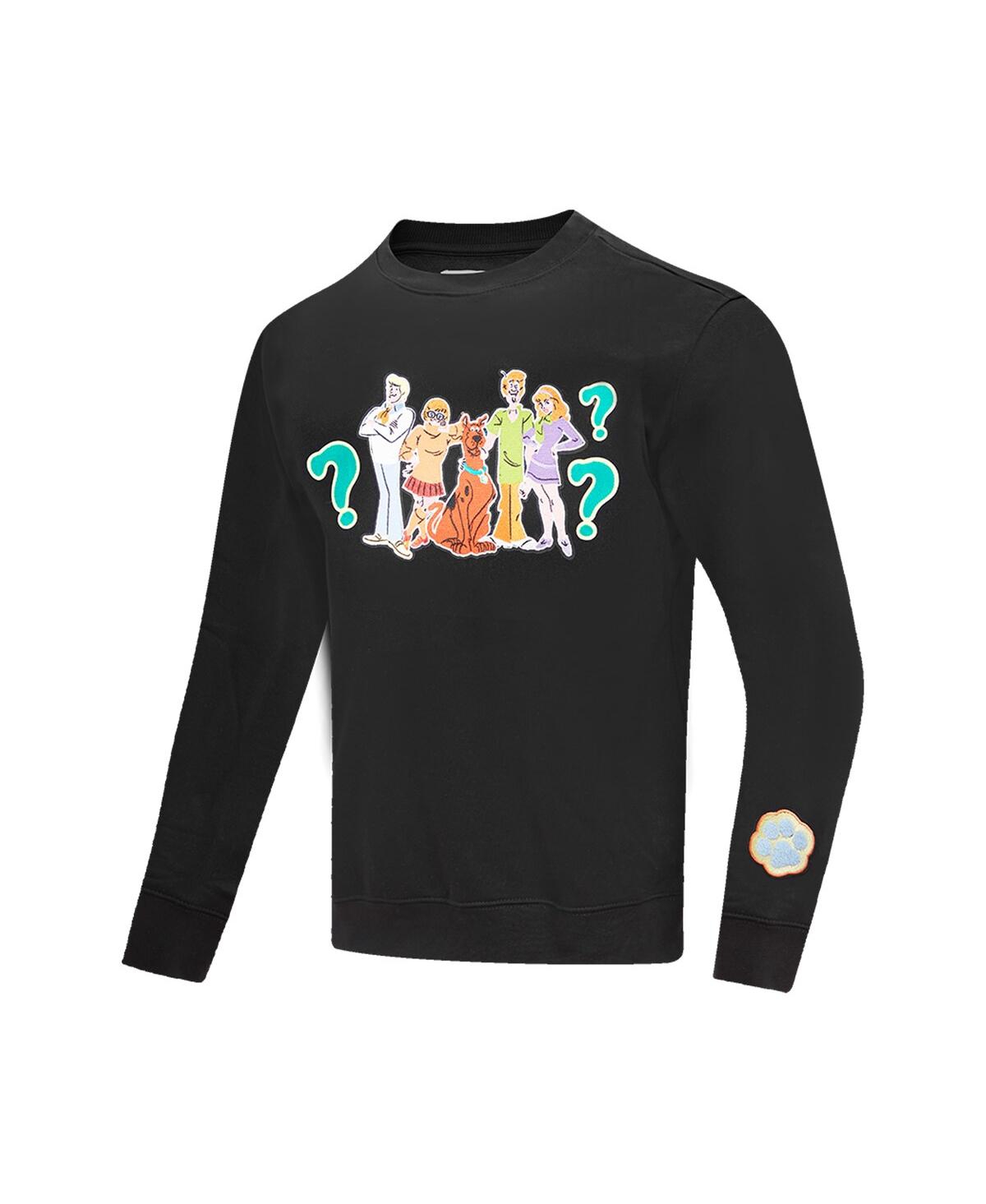 Shop Freeze Max Men's And Women's  Black Scooby-doo Mystery Solving Club Pullover Sweatshirt