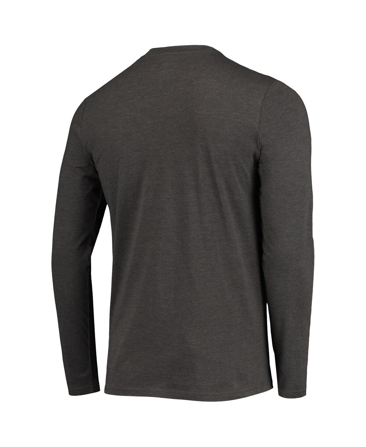 Concepts Sport Crimson/heathered Charcoal Washington State Cougars Meter Long Sleeve T-shirt & Pants In Crimson,heather Charcoal
