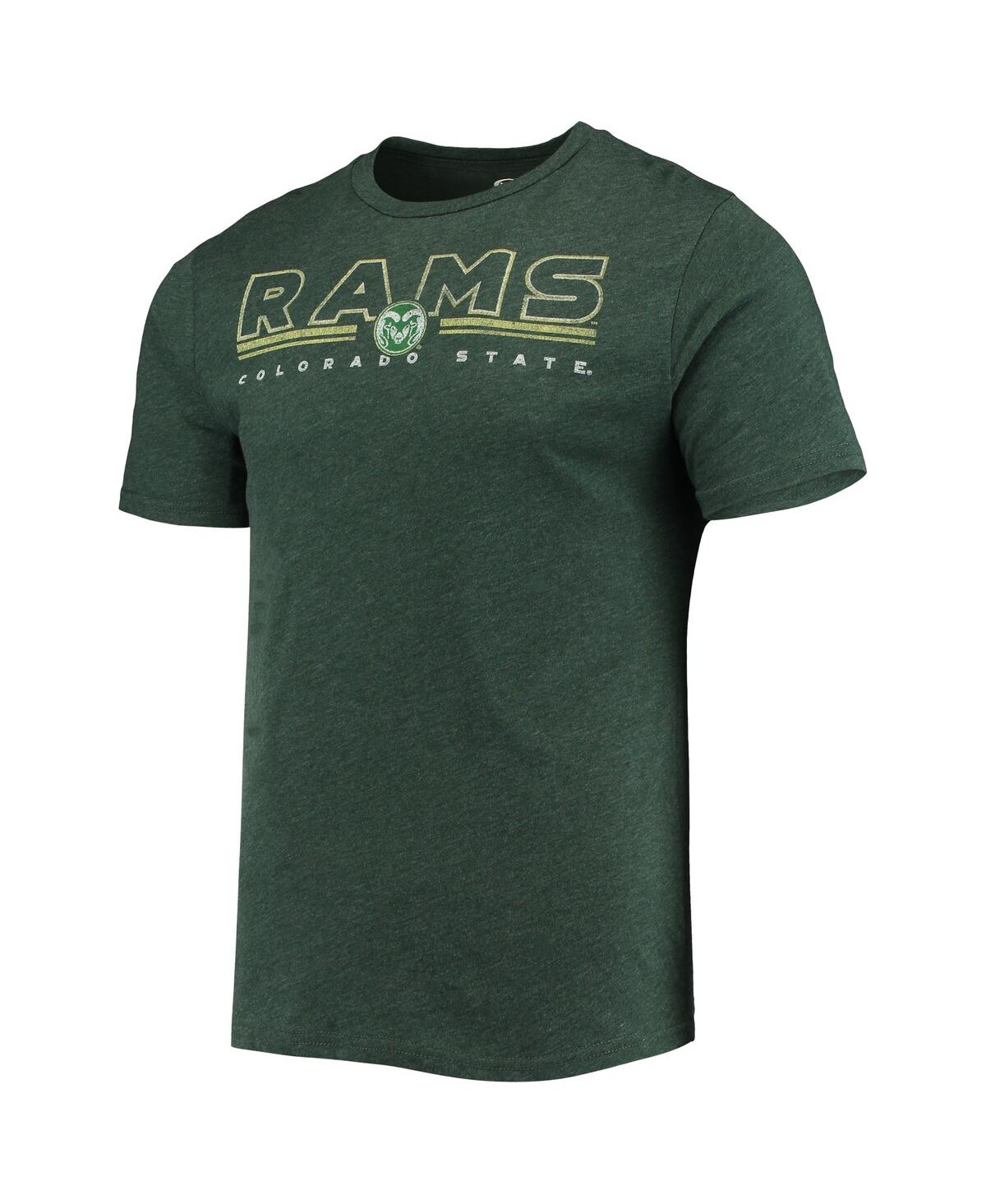 Men's Concepts Sport Heathered Charcoal, Green Distressed Colorado State Rams Meter T-shirt and Pants Sleep Set - Green