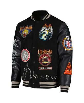 Men's and Women's Reason Black Def Leppard Hysteria Tour Varsity