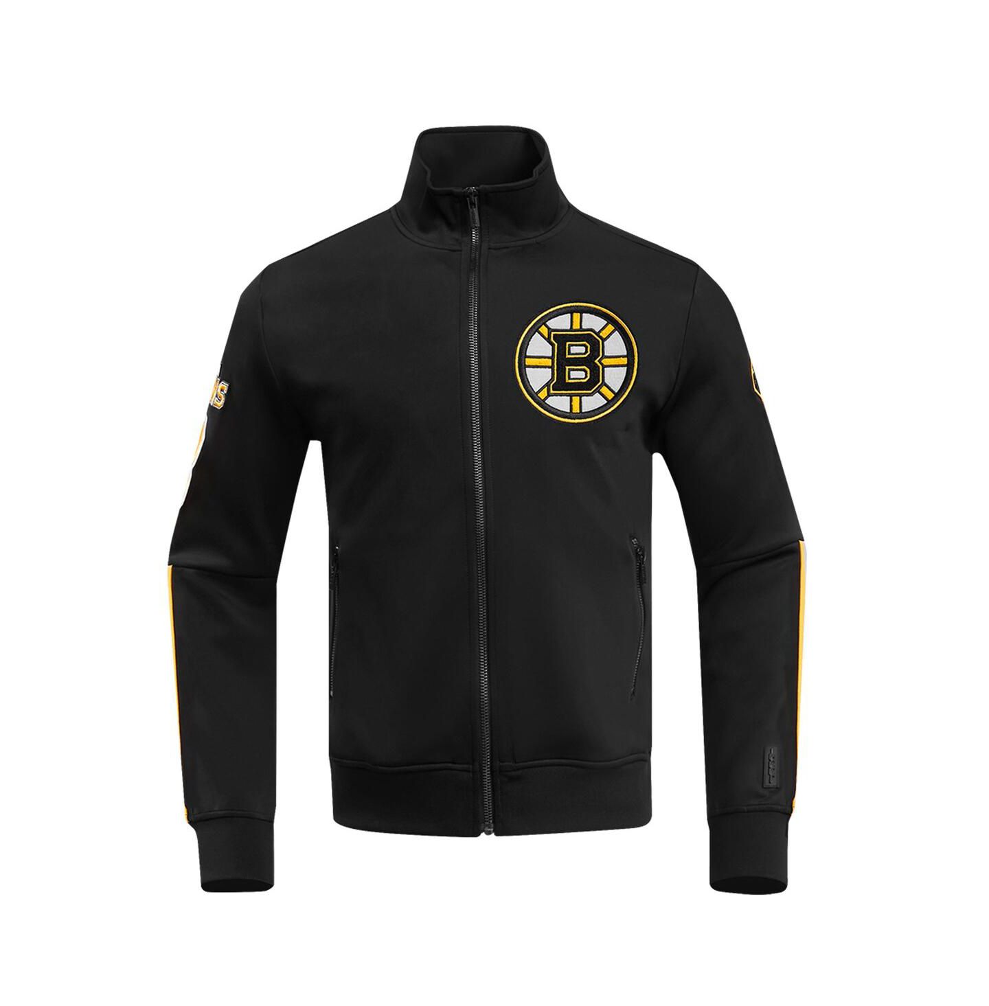 Мужская куртка Pro Standard Black Boston Bruins Classic Chenille Full-Zip Track — фото 4