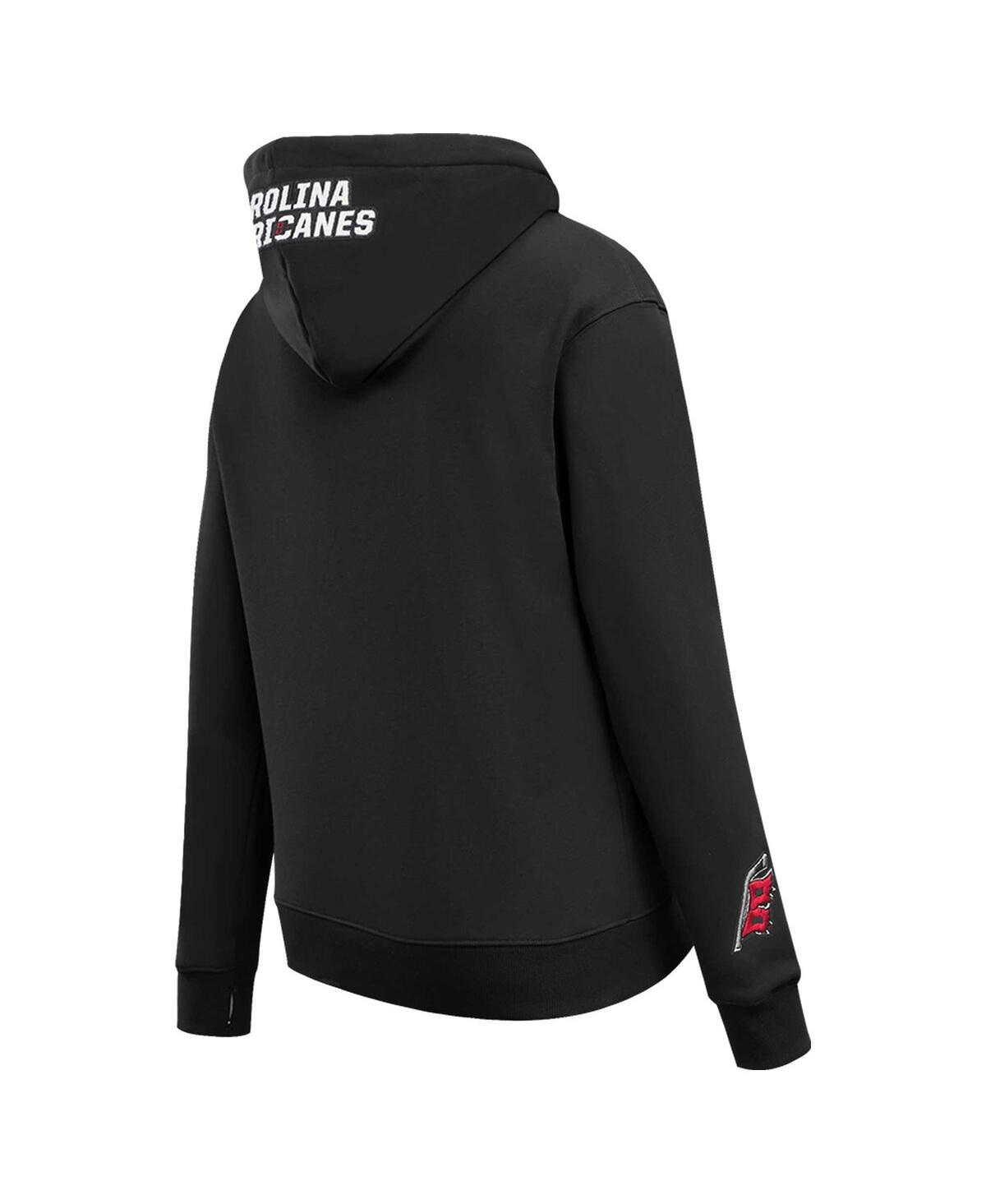 Women's Pro StandardCarolina Hurricanes Classic Chenille Pullover Hoodie - Black