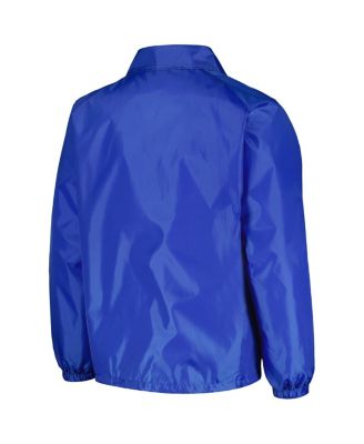 Men's Royal Chicago Cubs Coach's Raglan Full-Snap Windbreaker Jacket