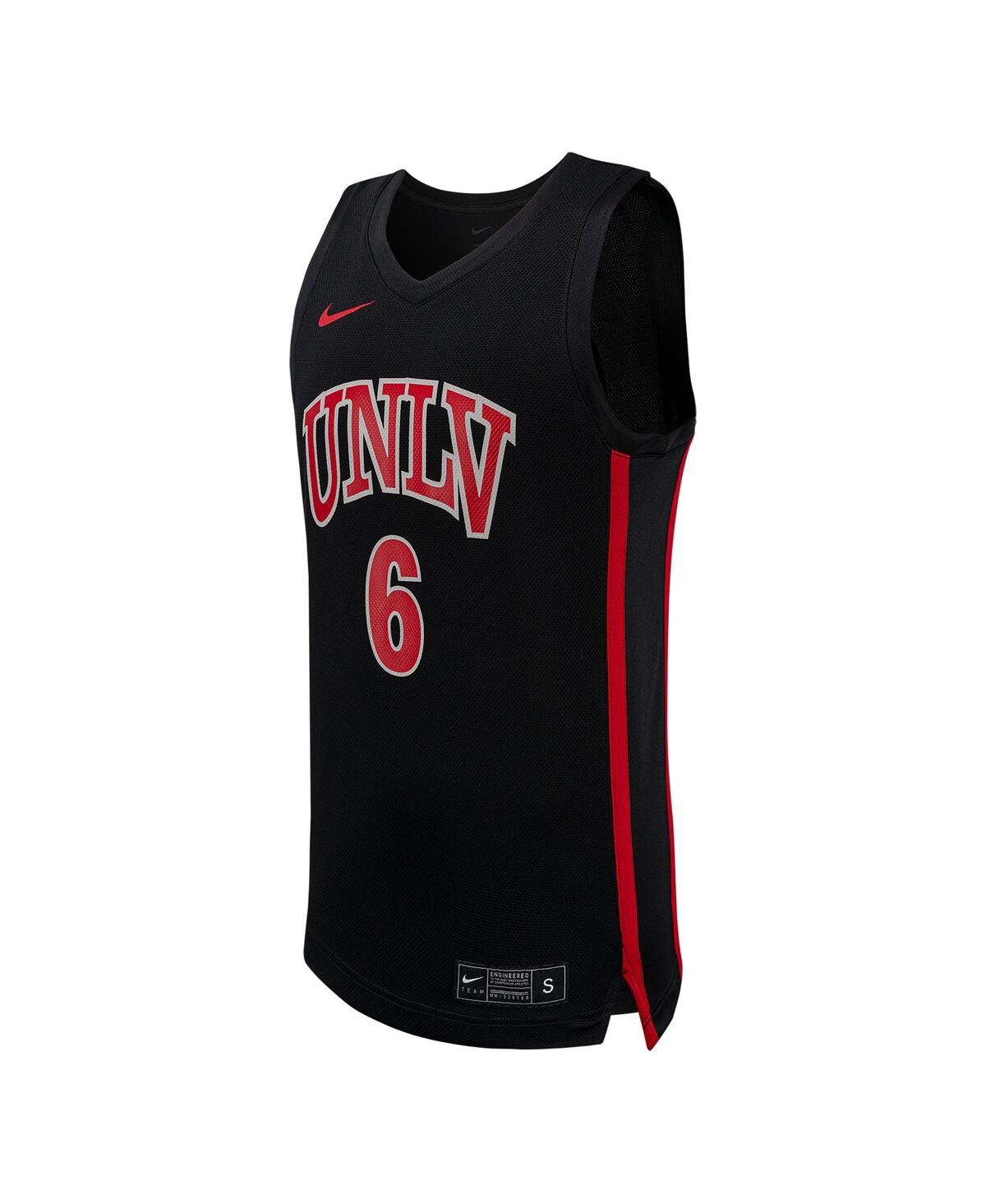 Men's Nike #6Unlv Rebels Replica Basketball Jersey - Black