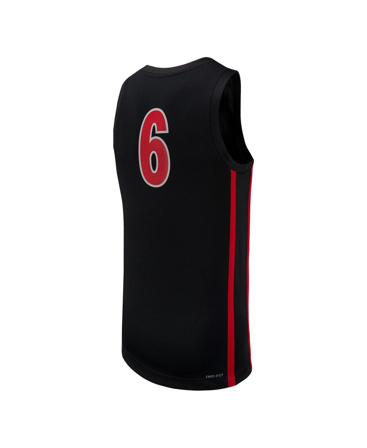 Men's Nike #6Unlv Rebels Replica Basketball Jersey - Black