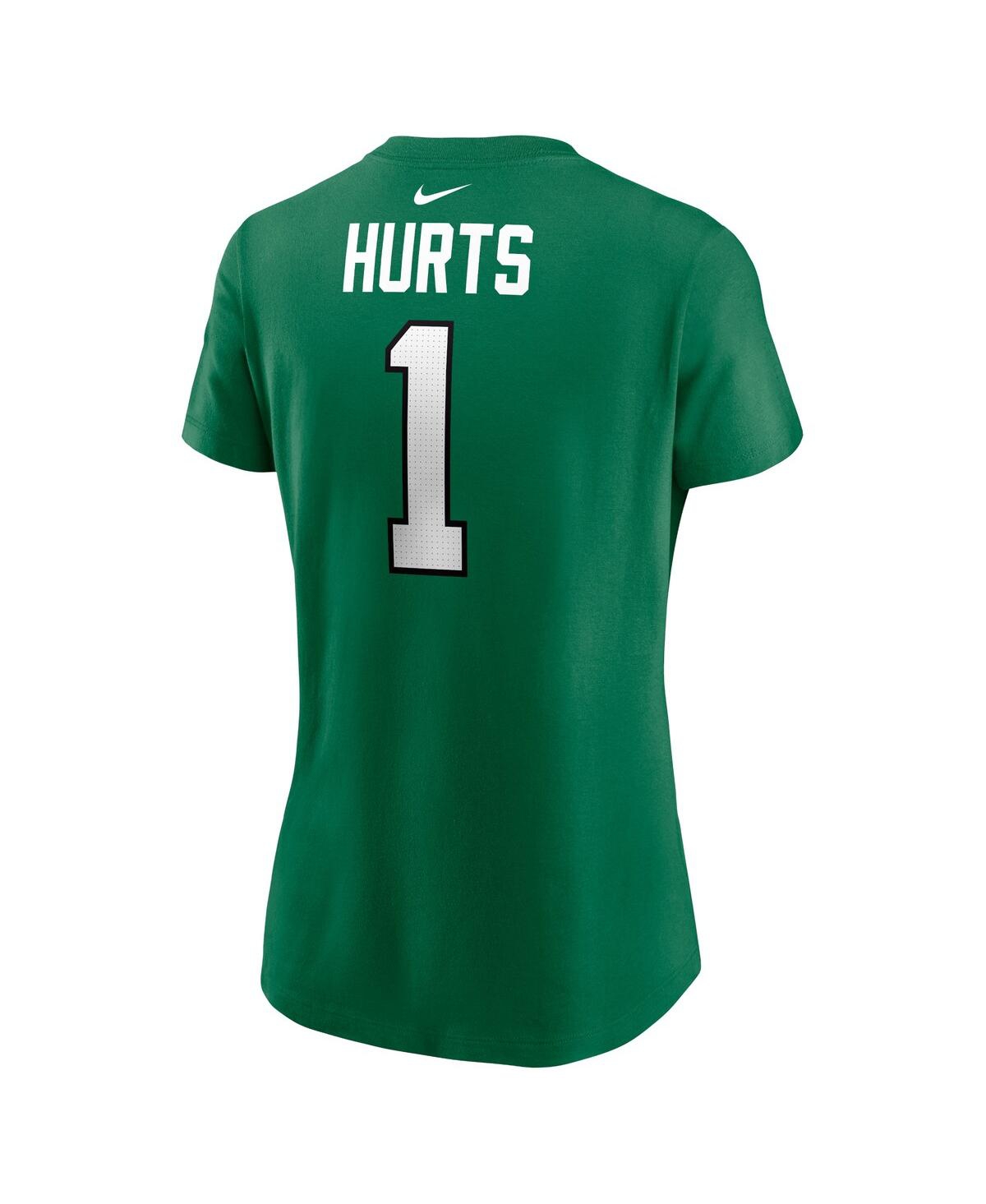 Women's Nike Jalen HurtsPhiladelphia Eagles Player Name and Number T-shirt - Kelly Green