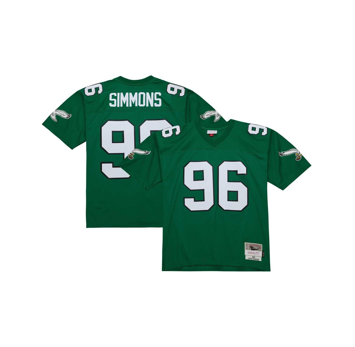 Men's Clyde Simmons Kelly Green Philadelphia Eagles Legacy Replica Jersey