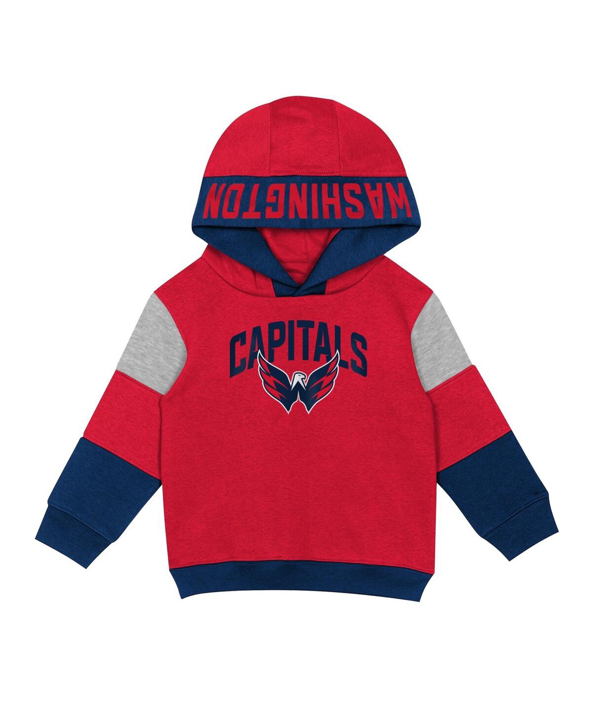 Toddler Boys Navy Washington Capitals Big Skate Fleece Pullover Hoodie and Sweatpants Set - Navy