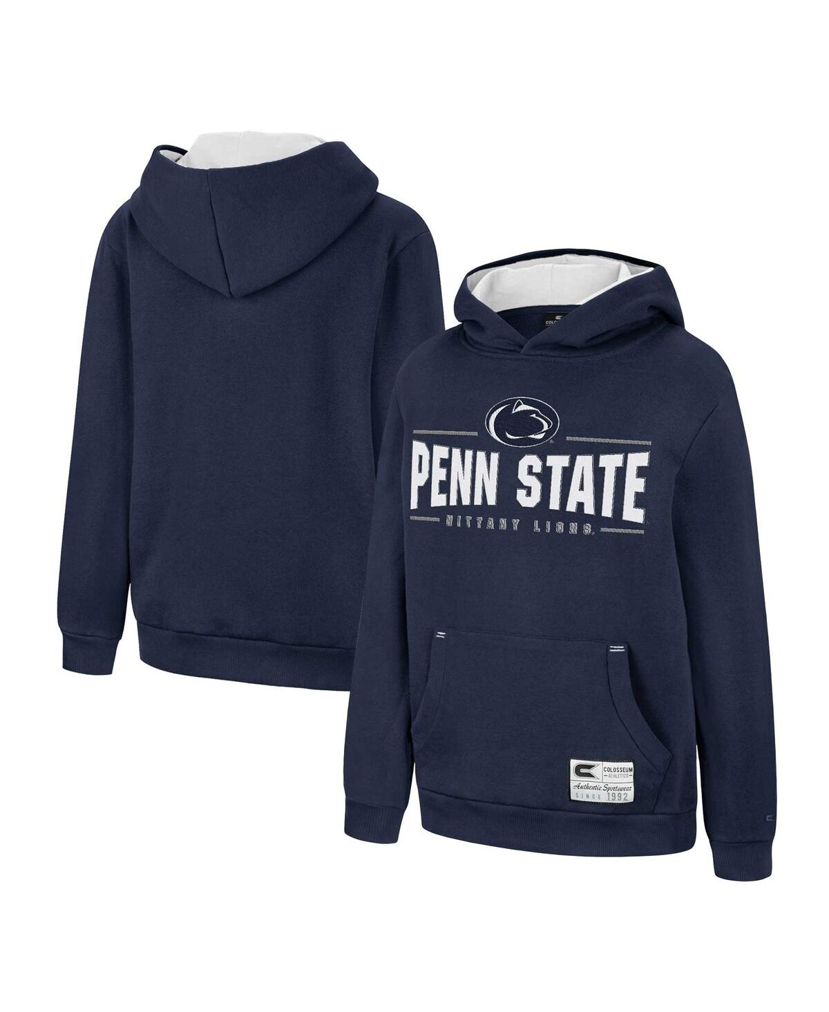 Colosseum Kids' Big Boys  Navy Penn State Nittany Lions Lead Guitarists Pullover Hoodie