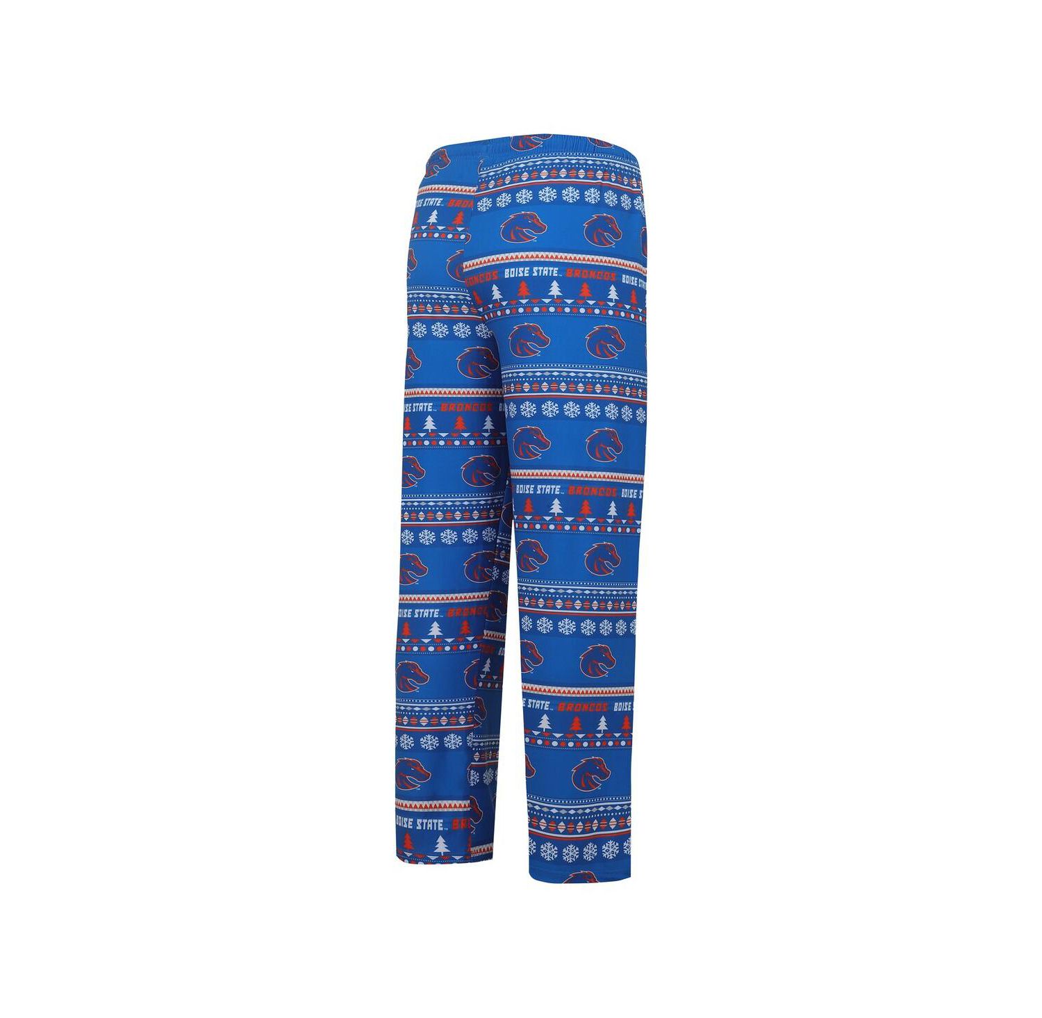 Men's Royal Boise State Broncos Swivel Long Sleeve T-shirt and Pants Sleep Set