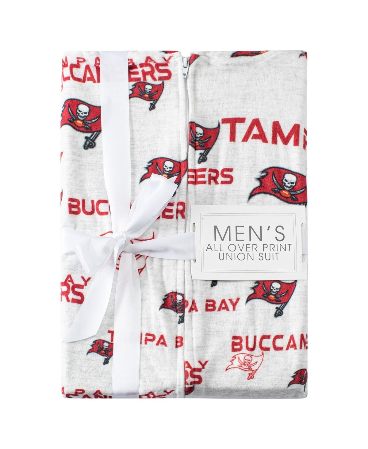 Shop Concepts Sport Men's  White Tampa Bay Buccaneers Allover Print Docket Union Full-zip Hooded Pajama Su