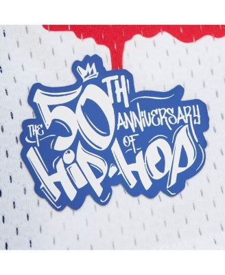 Men's x Tats Cru White Detroit Pistons Hardwood Classics Fashion Jersey