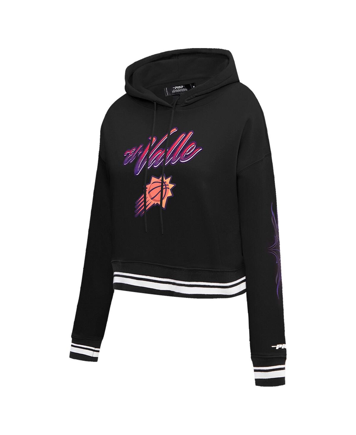 Shop Pro Standard Women's  Black Phoenix Suns 2023/24 City Edition Cropped Pullover Hoodie