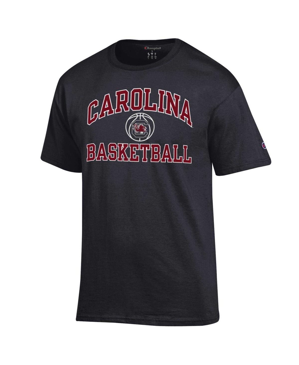 Shop Champion Men's  Black South Carolina Gamecocks Basketball Icon T-shirt
