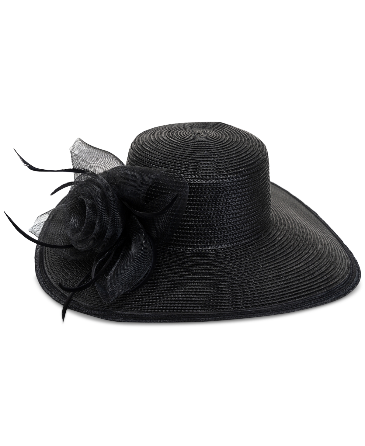 Bellissima Millinery Collection Women's Wide-brim Dressy Hat In Black