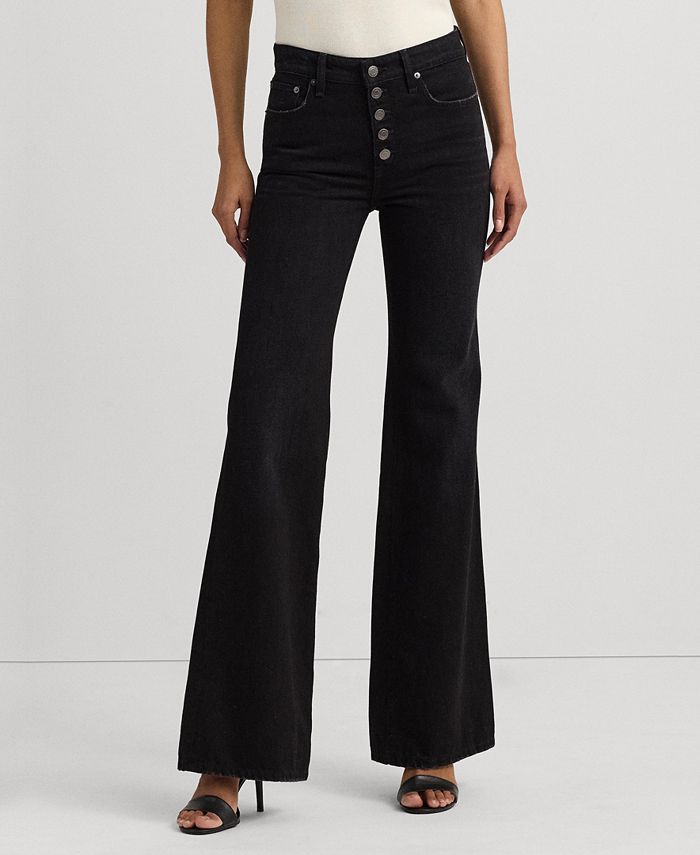 Lauren Ralph Lauren Women's High-Rise Flare Jeans - Macy's