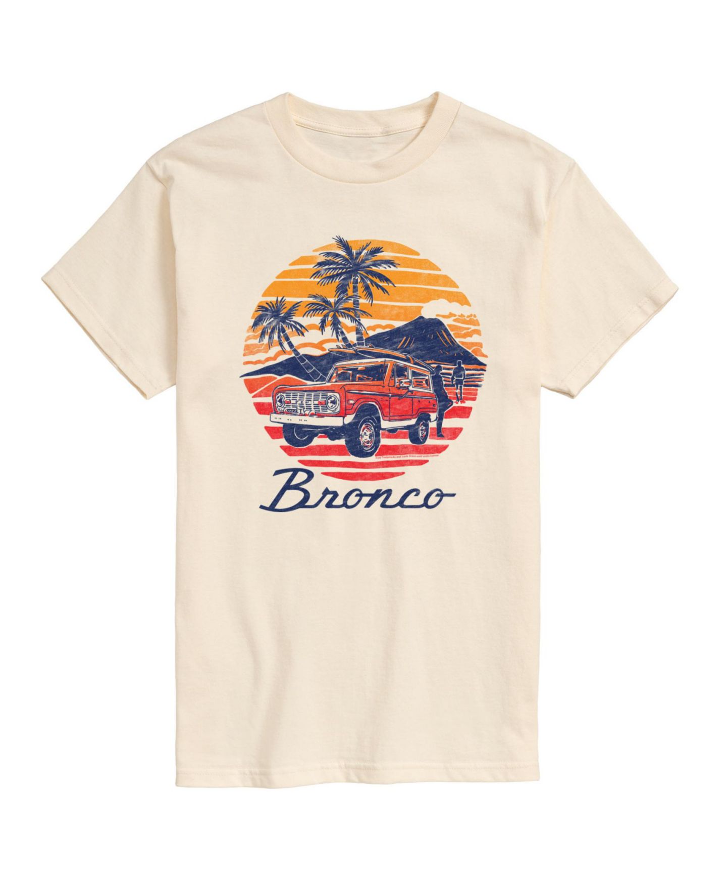 Мужская футболка AIRWAVES Ford Short Sleeve, цвет: Бежевый / Хаки — фото 1