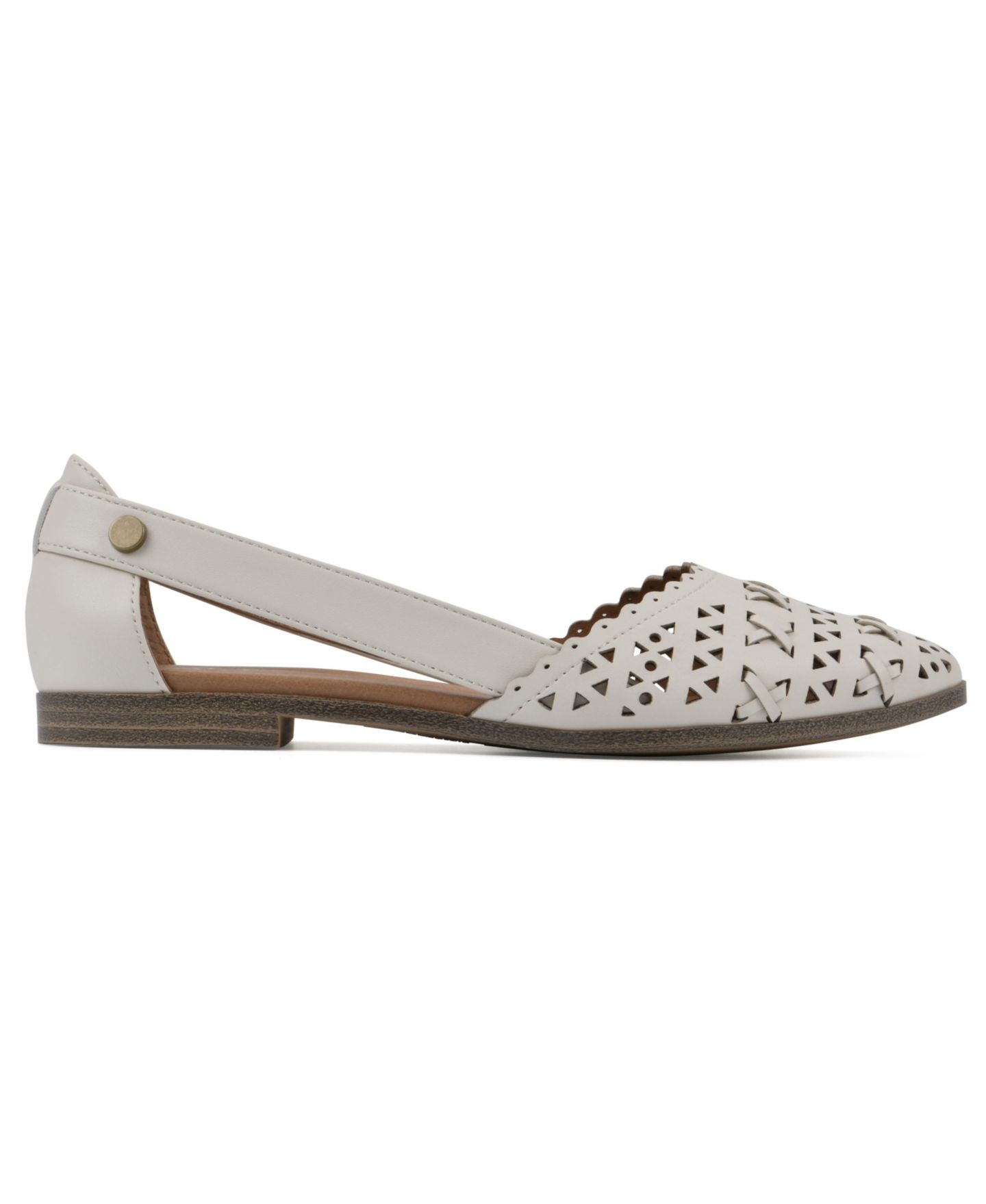 Женские балетки White Mountain Nobler Casual Flats, цвет: Яичная скорлупа гладкий — фото 2