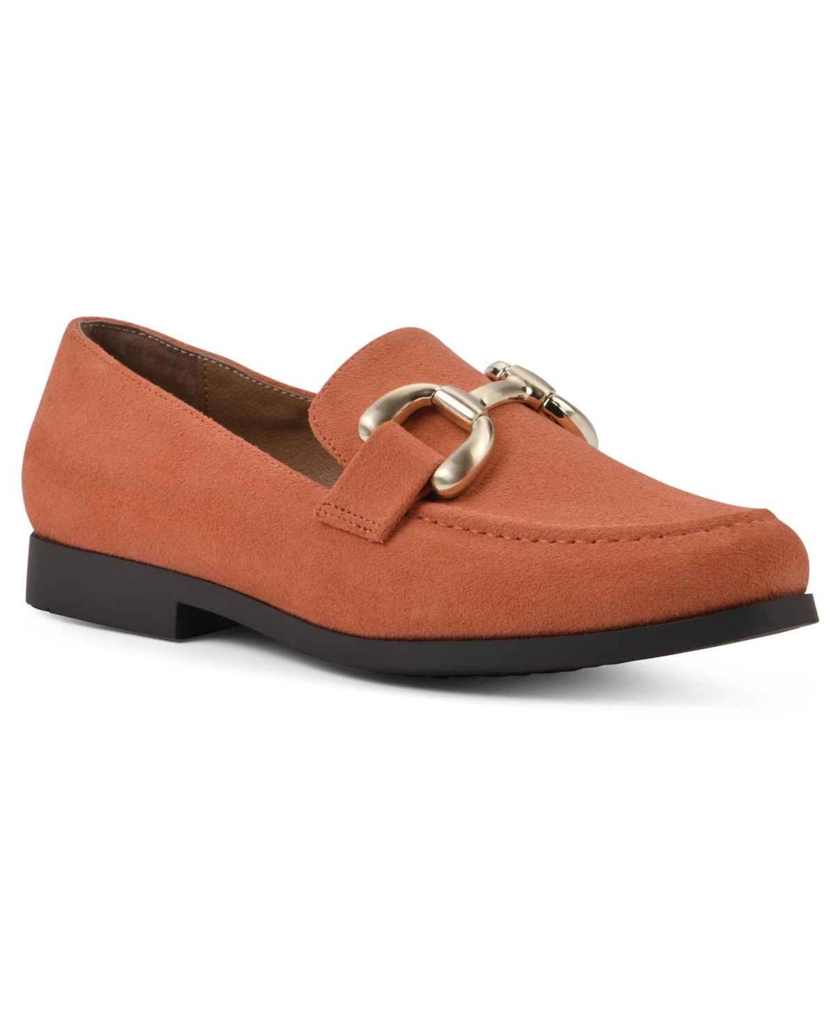 Shop White Mountain Women's Cassino Slip On Loafers In Aperol Spritz Leather