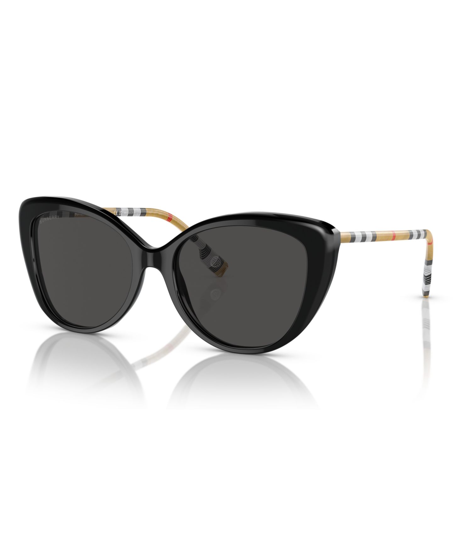 Женские солнцезащитные очки Burberry Low Bridge Fit Sunglasses BE4407F, цвет: Чёрный — фото 1