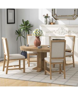 Streamdale Farmhouse Dining Set Table & 4 Chairs